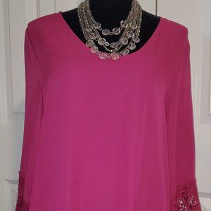 Woman's Fuchsia/Pink Size Large Blouse